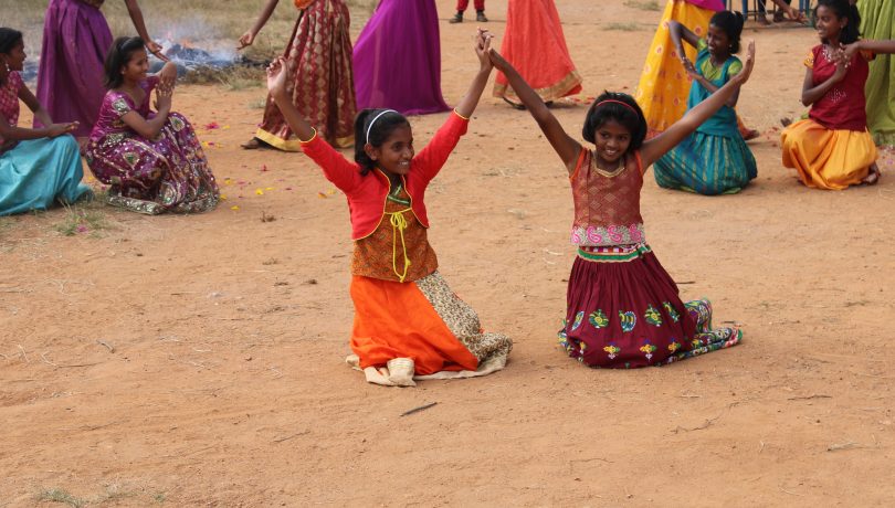 girls celebrating