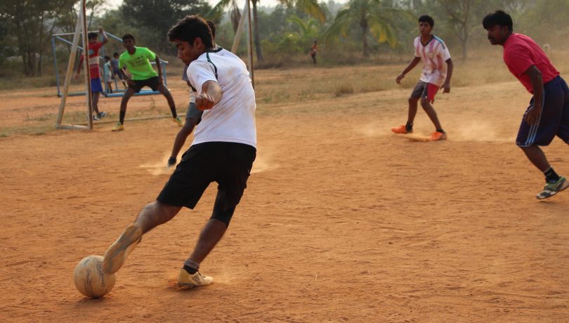 Etracurricular activities - boys playing soccer