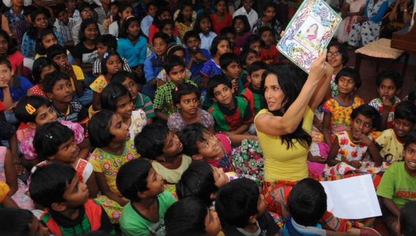 Padma Lakshmi and children- Taste the Nation