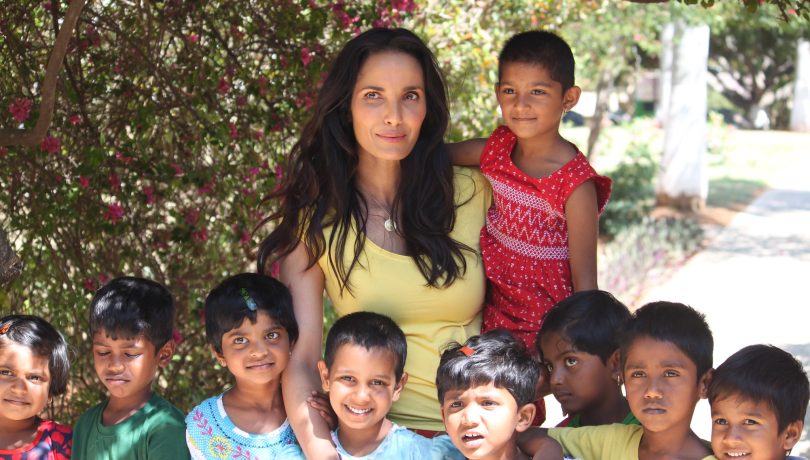 Padma Lakshmi visits Shanti Bhavan