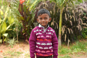 Lalitesh on his first day at Shanti Bhavan 2